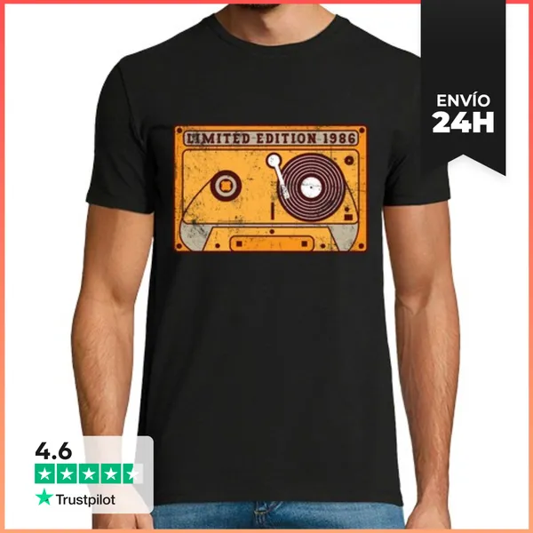 Camiseta Hombre Clásica 1986 Aniversario LaTostadora