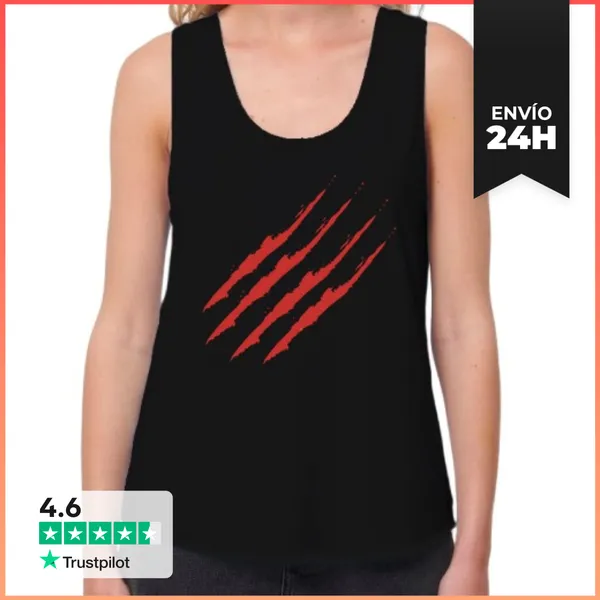 Camiseta Mujer Sin Mangas, Loose Fit Samarreta Senyera Dones