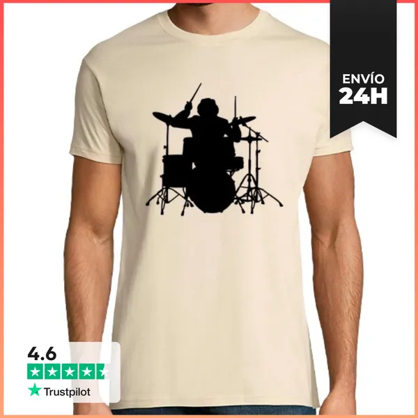 Camiseta Hombre Clásica Tambor LaTostadora