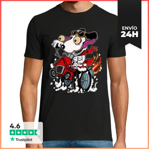 Camiseta Hombre Clásica Dog Fink LaTostadora