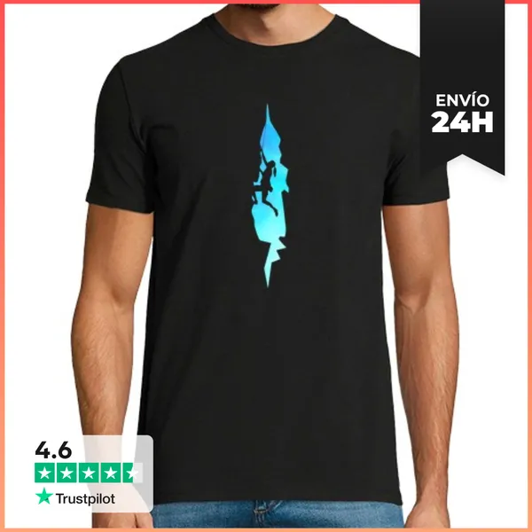 Camiseta Hombre Clásica Arte De Escalada LaTostadora