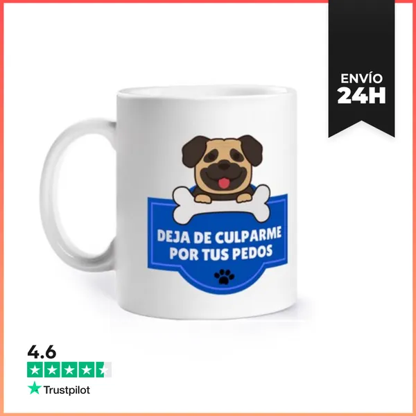 Taza Frases Divertidas De Perro Pedos LaTostadora