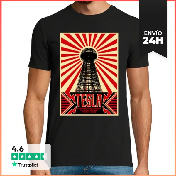 Camiseta Hombre Clásica Tesla LaTostadora