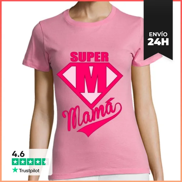 Camiseta Mujer Clásica Cooltee MEJOR MAMA . Solo Disponible En