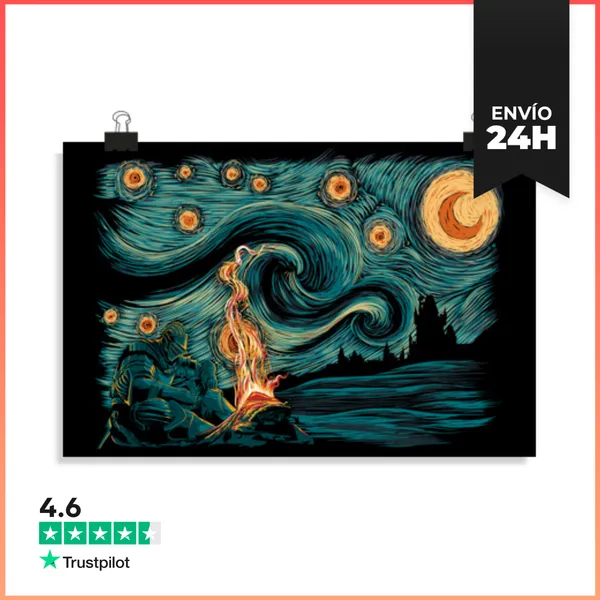 Póster Horizontal Starry Souls LaTostadora