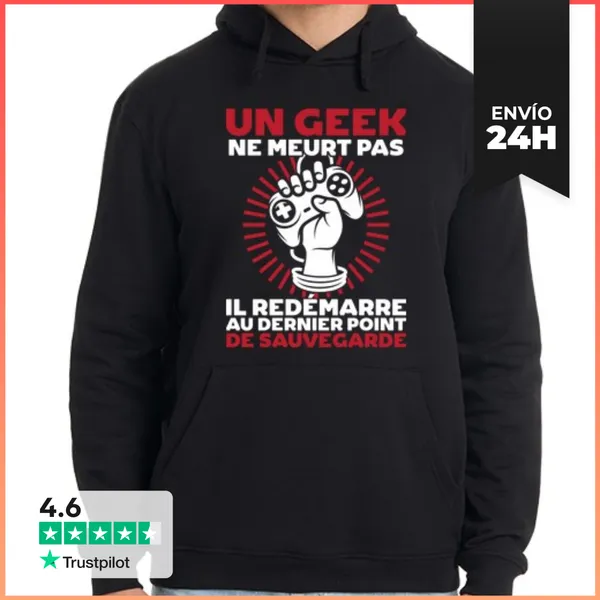 Sudadera Unisex Con Capucha Regalo Del Friki No Muere LaTostadora