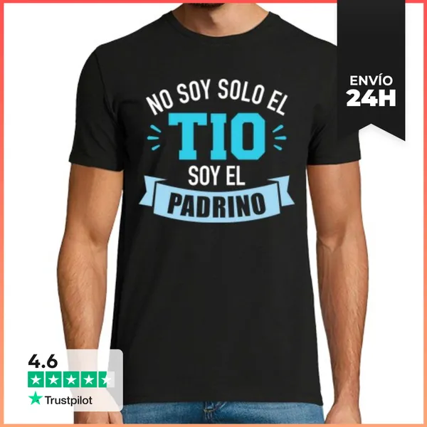 Camiseta Hombre Clásica No Soy Solo El Tio Soy El Padrino