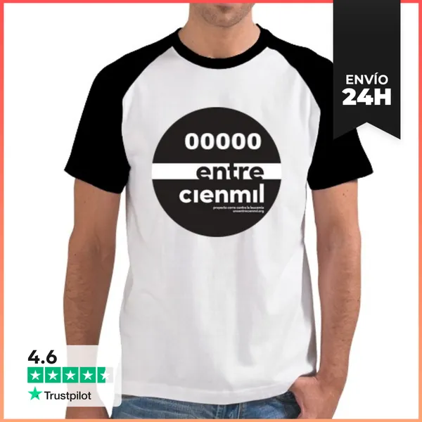 Camiseta Hombre, Estilo Béisbol Dorsal Unoentrecienmil