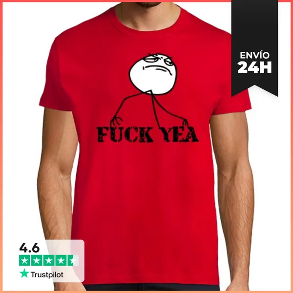 Camiseta Hombre Clásica Fuck Yea LaTostadora