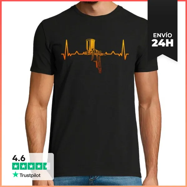 Camiseta Hombre Clásica Pintor De Carrocerías De Automóviles Pi