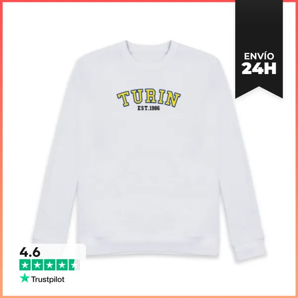 Sudadera Unisex Turín Est 1986 LaTostadora
