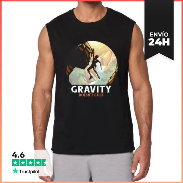 Camiseta Sin Mangas Cita De Gravedad De Escalada De Montaña