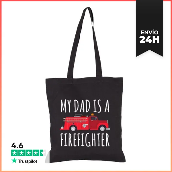 Bolsa De Tela Mi Papá Es Bombero LaTostadora