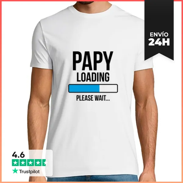 Camiseta Hombre Clásica Cargando ... Abuelo / La Abuela / Abuel