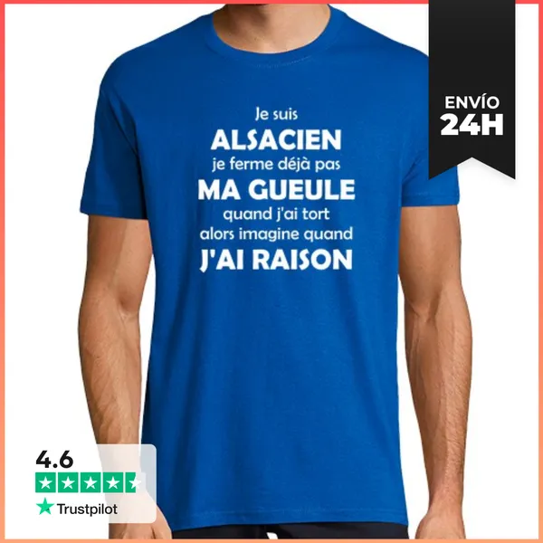 Camiseta Hombre Clásica Soy Alsaciano LaTostadora