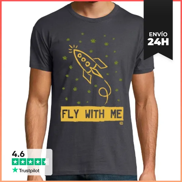 Camiseta Hombre Clásica FLY WITH ME LaTostadora