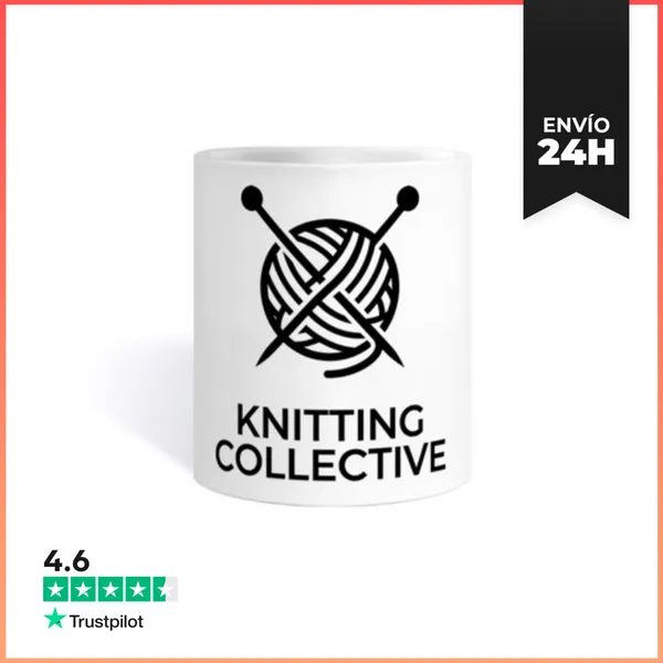 Taza Pelota De Lana Colectivo De Tejido Negro LaTostadora