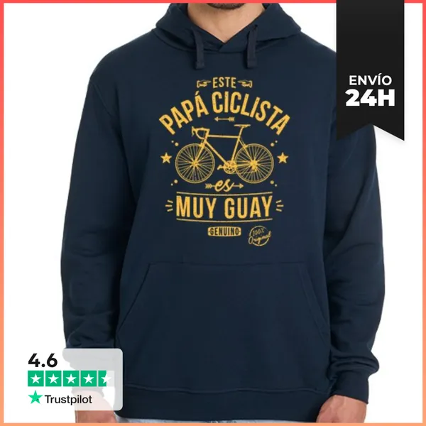 Sudadera Unisex Con Capucha Este Papá Ciclista Es Muy Guay