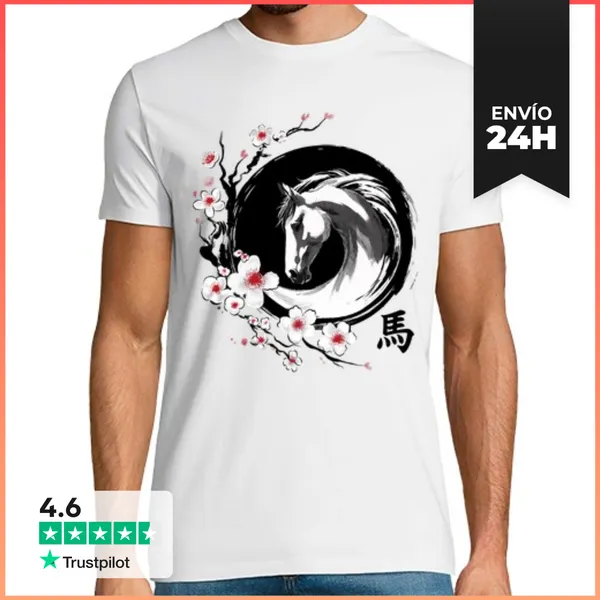 Camiseta Hombre Clásica Year Of The Horse LaTostadora