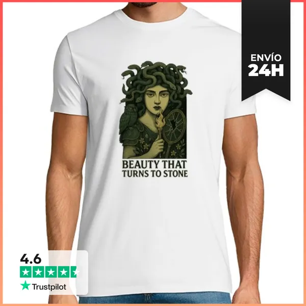 Camiseta Hombre Clásica Belleza Que Se Convierte En Piedra