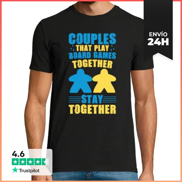 Camiseta Hombre Clásica Juego De Mesa Las Parejas Permanecen Ju