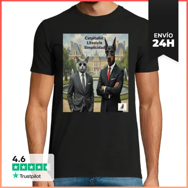 Camiseta Hombre Clásica Estilo De Vida Capitalista Simplicidad