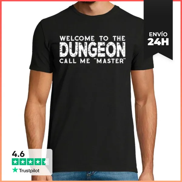 Camiseta Hombre Clásica Bienvenido Al Maestro De La Mazmorra