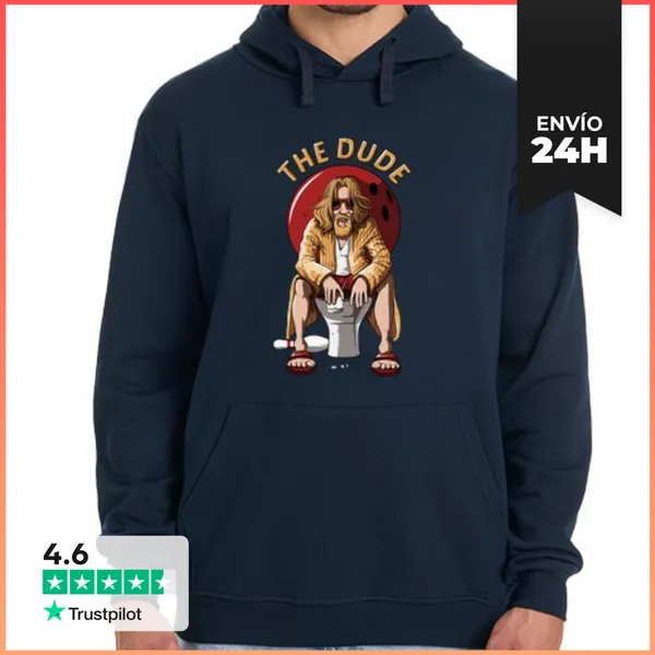Sudadera Unisex Con Capucha The Dude LaTostadora