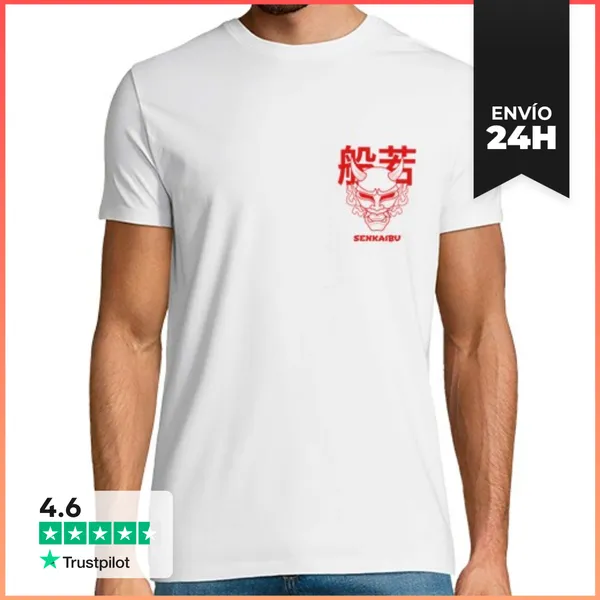 Camiseta Hombre Clásica Hannya Red Senkaibu LaTostadora