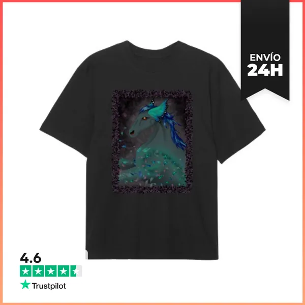 Camiseta Oversize Caballo Mariposa LaTostadora