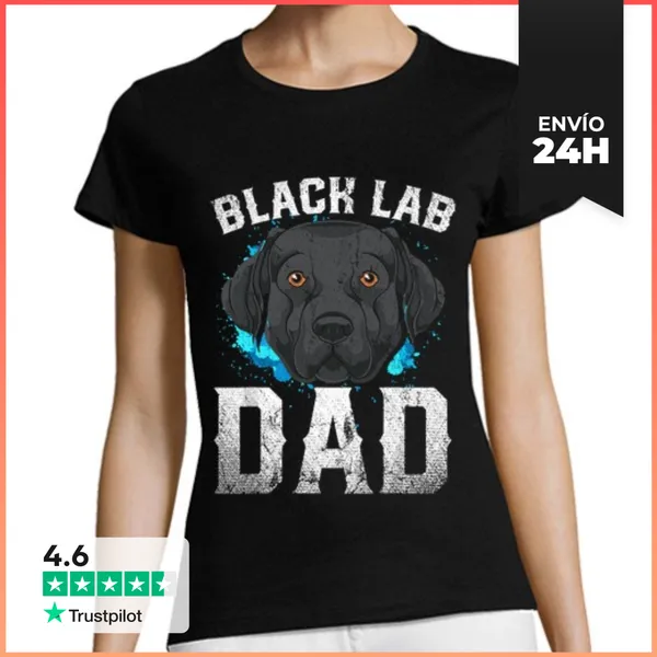 Camiseta Mujer Clásica Dueño De Perro Día Del Padre Labrador