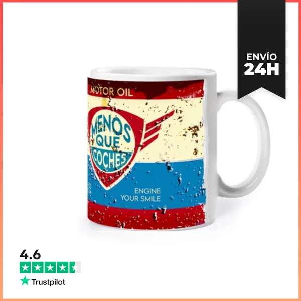 Taza Menos Que Coches LATA Taza LaTostadora