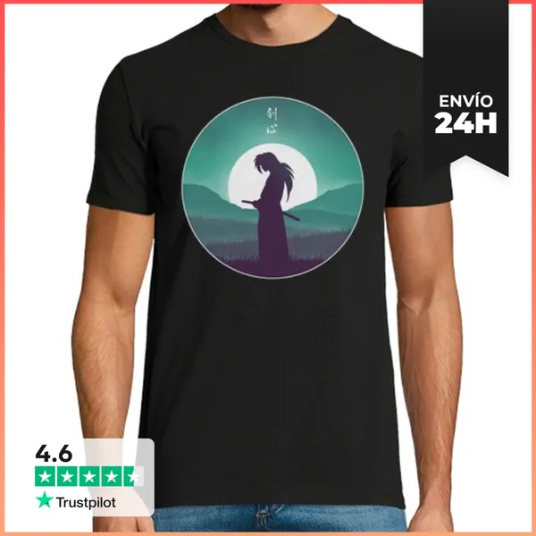 Camiseta Hombre Clásica Rurouni Samurai LaTostadora