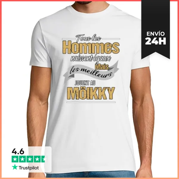 Camiseta Hombre Clásica El Mejor Juego Molkky LaTostadora