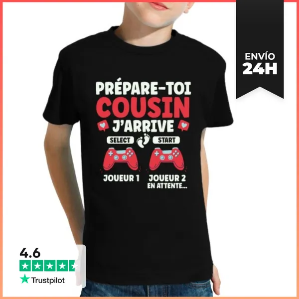 Camiseta Clásica Para Niños Anuncio De Regalo De Futuro Primo