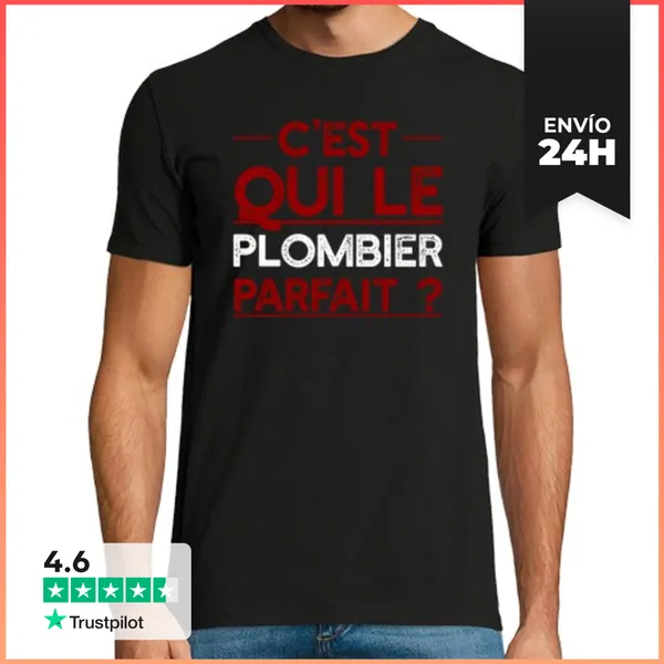 Camiseta Hombre Clásica Regalo De Fontanero Perfecto LaTostadora