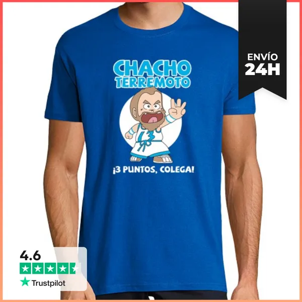 Camiseta Hombre Clásica Camiseta CHACHO TERREMOTO LaTostadora