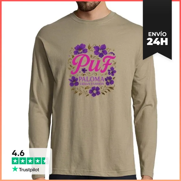 Camiseta Hombre Manga Larga PUF LaTostadora