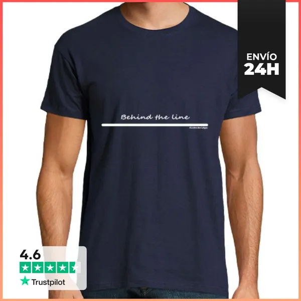 Camiseta Hombre Clásica Behind The Line LaTostadora