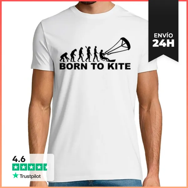Camiseta Hombre Clásica Evolución Nacido De La Cometa LaTostadora