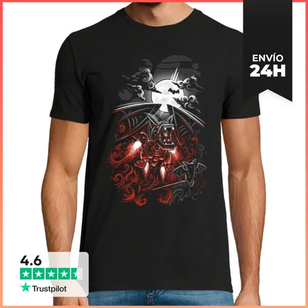 Camiseta Hombre Clásica RoBat Murciélago Robot LaTostadora