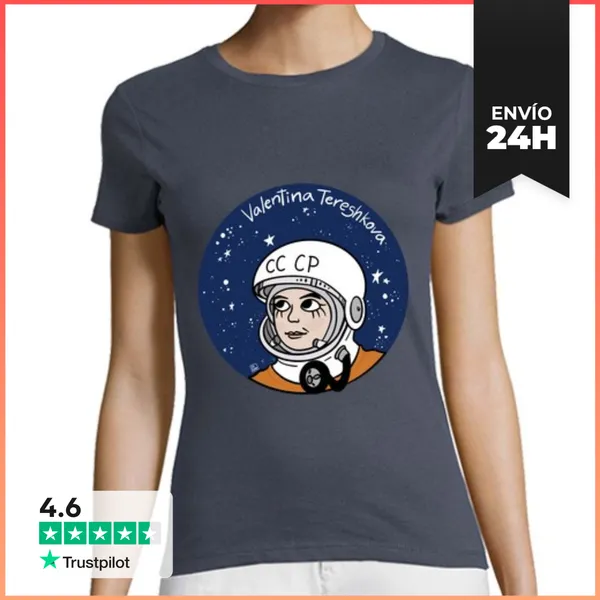 Camiseta Mujer Clásica Valentina Tereshkova LaTostadora