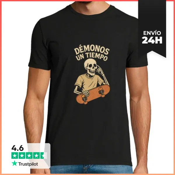 Camiseta Hombre Clásica Démonos Un Tiempo LaTostadora
