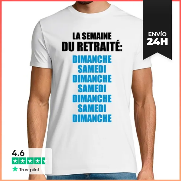 Camiseta Hombre Clásica Semana De Jubilación LaTostadora