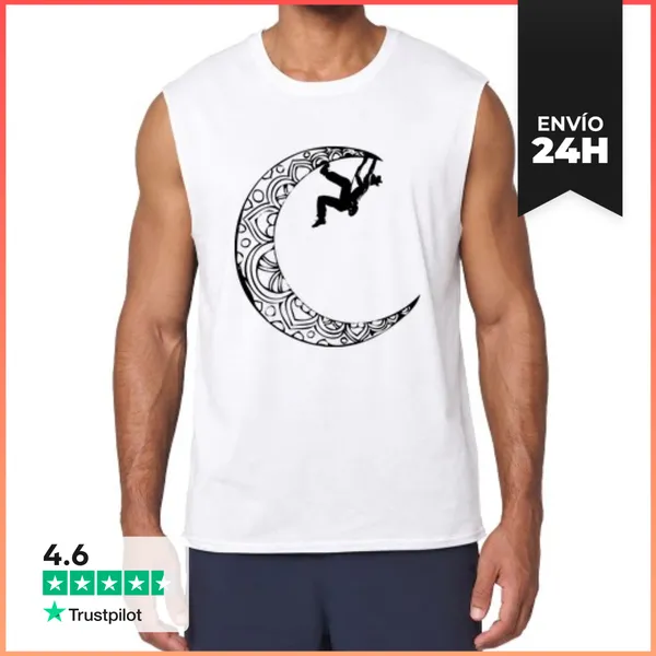 Camiseta Sin Mangas Escaladora En La Luna LaTostadora