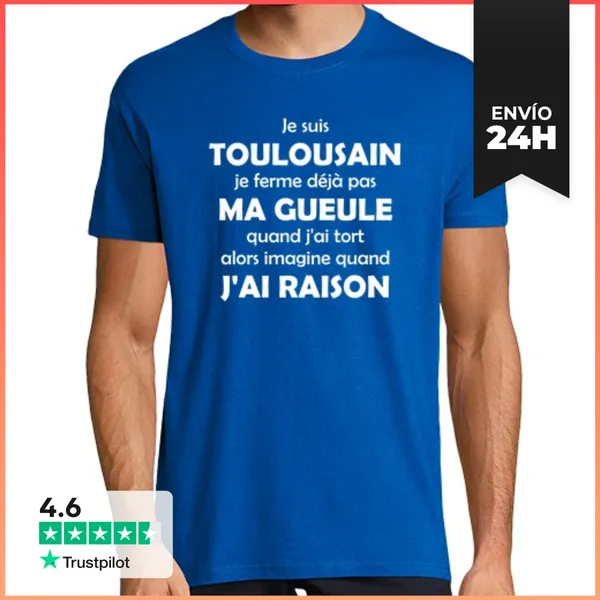 Camiseta Hombre Clásica Yo Soy De Toulouse LaTostadora