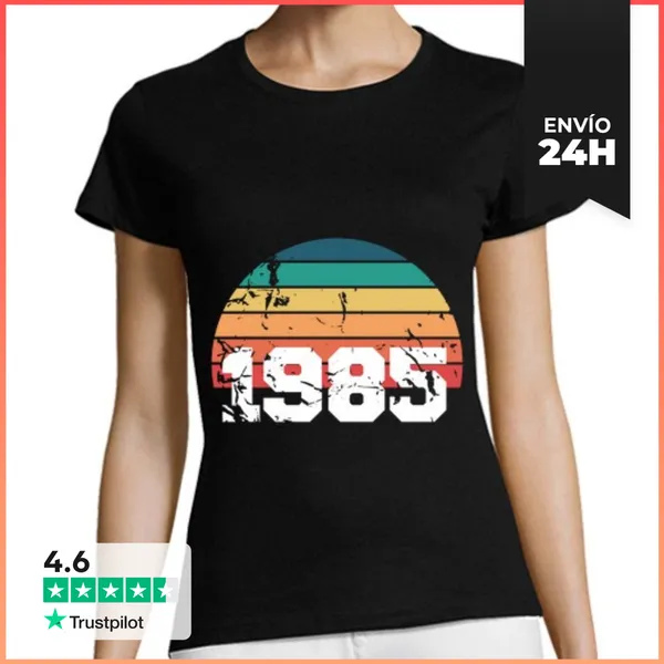 Camiseta Mujer Clásica Vendimia 1985 LaTostadora