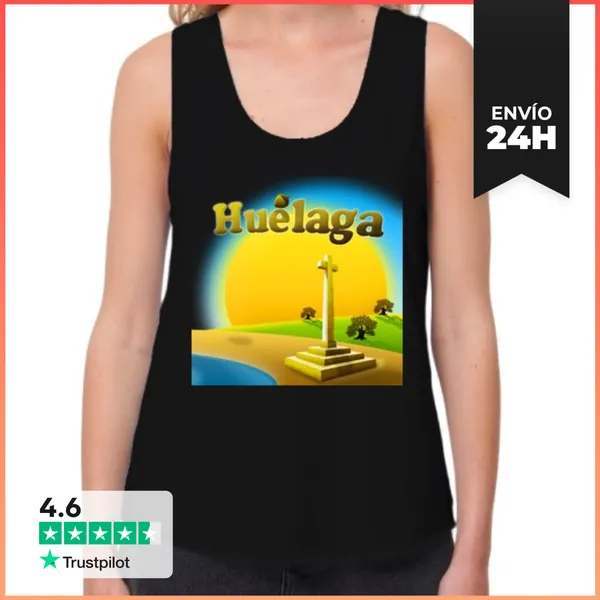 Camiseta Mujer Sin Mangas, Loose Fit Huelaga Tirantes Chica