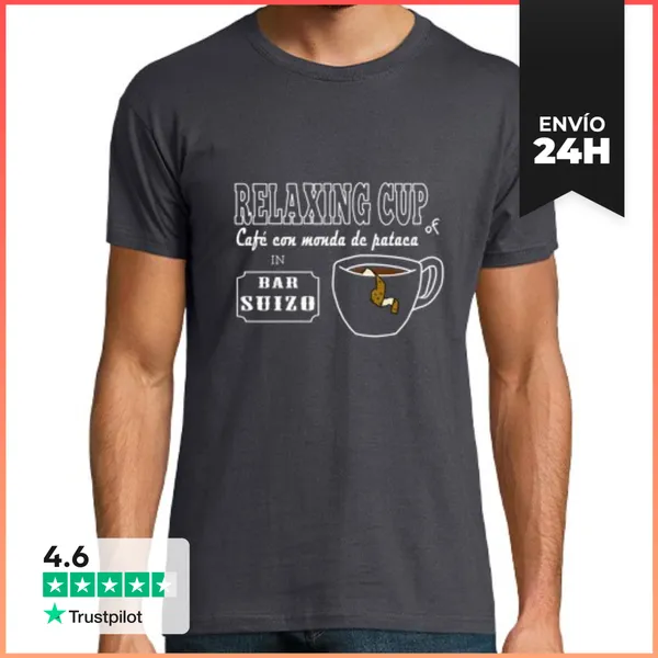 Camiseta Hombre Clásica Café Monda De Pataca LaTostadora
