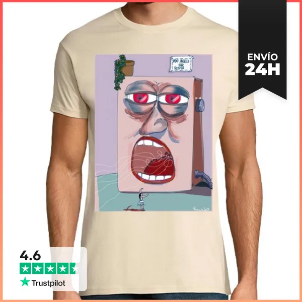 Camiseta Hombre Clásica Radio Gaga LaTostadora